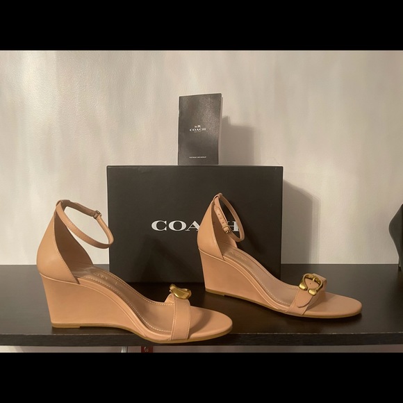 Coach Odetta wedge ankle strap sandal - Picture 2 of 4